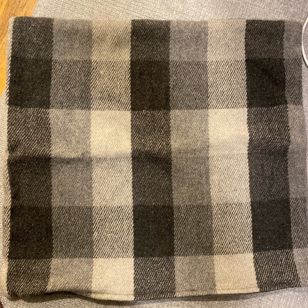 EQ3 plaid wool pillow cover